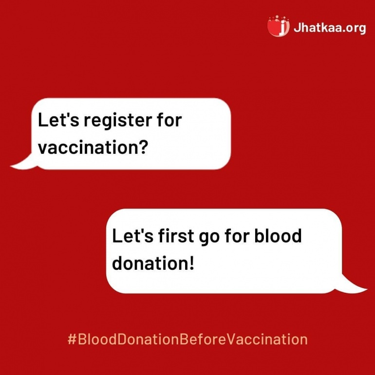 10 Reasons to Donate Blood Before Vaccination! Jhatkaa